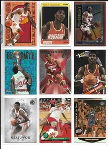ENORME LOTE DE 170 CARTAS AKEEM OLAJUWON TODOS DIFERENTES COHETES - Imagen 1 de 9