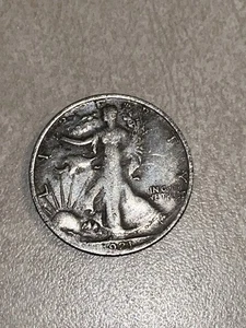 1921-D Denver Mint Silver Walking Liberty Half Dollar - Picture 1 of 2