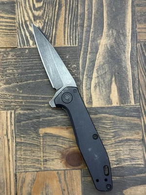 Gerber Fastball Black Aluminum Flipper Knife CPM S30V Black Oxide Used - Image 1 of 4