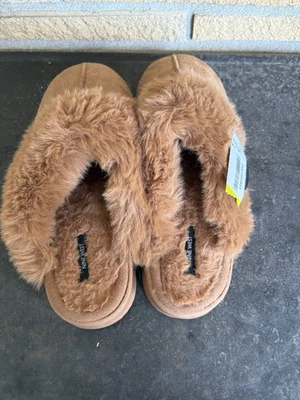 Chinelos Nine West Scuff bege - Imagem 1 de 4