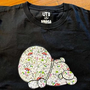 UT Uniqlo x Takashi Murakami x Doraemon T-Shirt M schwarz Grafik Tee Freizeit Herren - Bild 1 von 8