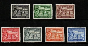 Turks- und Caicosinseln 1938 - First 7 - MLH/MH. KOSTENLOSER UK-VERSAND - Bild 1 von 2