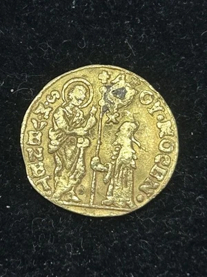 SASA 1789-97 Italia Venecia Oro Zecchino 1Z Cristo Ducado Agujero Lleno Foto 1 de 2