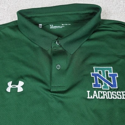 Рубашка поло Under Armour мужская размер XL зеленая лакросс Tennessee свободная короткий рукав - Изображение 1 из 4