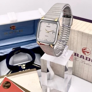 Reloj RADO Combi 3P Cuadrado Fecha Hombre Cuarzo - Imagen 1 de 10