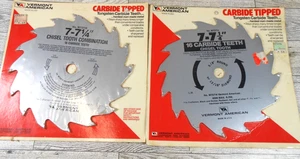 Vermont American 7-7 1/4 Zoll hartmetallbestückte Meißelzahn Sägeblätter 5/8 Dorn - Bild 1 von 6