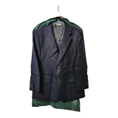 Orvis Silk Basketweave Blazer Men 48R blue Two-Button Blazer Jacket… - Image 1 of 4