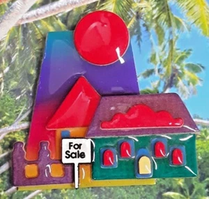 Collectible Vintage 80's "House Pins by Lucinda" - Picture 1 of 7