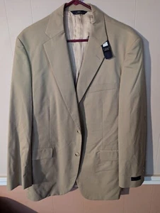 Men's BROOKS BROTHERS 346 Sportcoat 42L Tan Two-Button - Picture 1 of 10