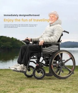 ✅Silla de ruedas eléctrica plegable todo terreno 4 ruedas movilidad scooter para adultos - Imagen 1 de 18