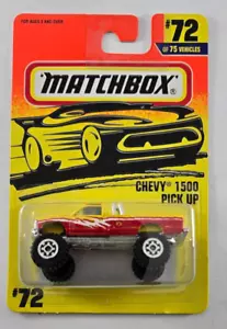 1997 MATCHBOX 1997 # 72 BLACK / YELLOW CHEVY K1500 PICK UP - Picture 1 of 6