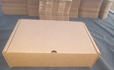 Corrugated Shipping Boxes 12X8X3-3/8 with optional divider Bundle of 50 SPECIAL - Image 1 of 4