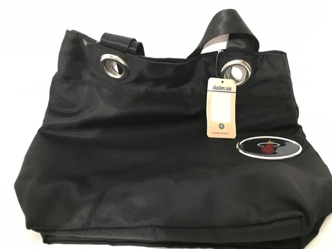 MIami Heat Womens Purse Black Quilted Red Sequin Logo Handbag Tote NBA New Cover