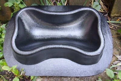 Molde plástico plato cuenco perro 12,5" x 8" x 2,75" hueso perro hormigón yeso molde Foto 1 de 2