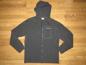 COLUMBIA men's MEDIUM Jacket/ Windbreaker OUTDOOR ELEMENT HOODIE Gray - Picture 1 of 11