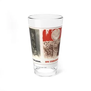 Soviet Era Poster 419 - Pint Glass 16oz - Picture 1 of 5