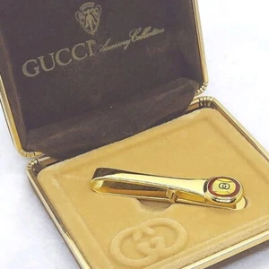 Gucci Tie Pin Gold-Colored with Case - Picture 1 of 10