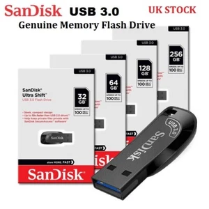 SanDisk Ultra Shift USB 3.0 Memory Stick 32GB 64GB 128GB Flash Drive DataStorage - Picture 1 of 13