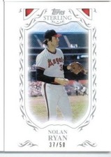 2009 Topps Sterling Nolan Ryan Framed White Base #'ed 37/50