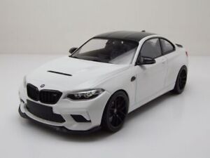 BMW M2 Cs 2020 Blanco Con Negras Llantas Coche a Escala 1:18 Minichamps