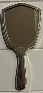 "Antiguo espejo de tocador de mano de plata esterlina de Wm B. Kerr 10" - Imagen 1 de 4