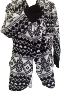 American Rag Azteken-Cardigan mit Kapuze Damen L schwerer Südwesten Schalkragen - Bild 1 von 6