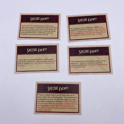 5 Tarjetas de Evento Especial Indiana Jones El Juego de la Vida 2008 Piezas de Repuesto Foto 1 de 2