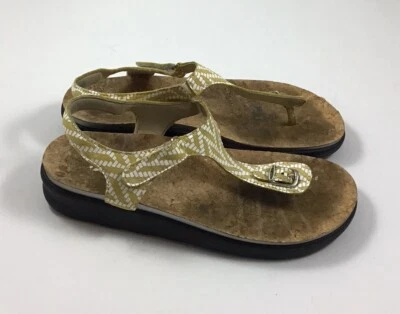 SAS Women's Marina Chevron Yellow Sandals Size 8 M - Image 1 of 4