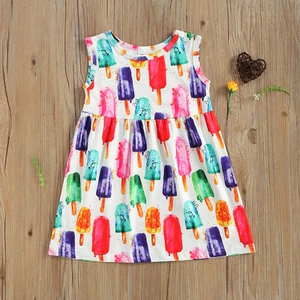 NEW Ice Cream Girls White Sleeveless Dress 2T 3T 4T 5T 6 - Picture 1 of 5