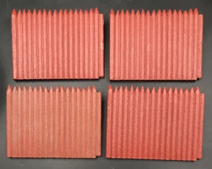 4 Marx Fort Apache US Cavalry Log Gates Walls w/ Catwalk Reddish Brown Plastic - Picture 1 of 6
