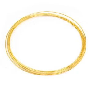 Vintageparts DIY Memory Wire, Spiraldraht für Ketten in goldfarben 10 Windungen - Bild 1 von 3