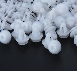 60x Car Door Trim Panel Bumper Retainer Plastic Clips Rivet Fasteners 9mm Hole - Picture 1 of 7