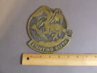 WWII + 612TH TACTICAL FIGHTER SQUADRON BOMBER BRASS EMBLEM PLAQUE FACE PLATE