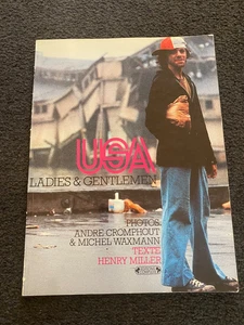 USA Ladies & Gentlemen Photography Book Andre Cromphout Henry Miller French Rare - Picture 1 of 9
