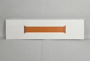 Oryginalny Apple Watch Leather Link 38 40 41MM Złoty Brąz SM / *ZAPIECZĘTOWANY* - Zdjęcie 1 z 5
