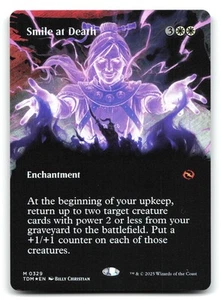 Smile at Death Foil Borderless #329 Tarkir: Dragonstorm - Foto 1 di 2