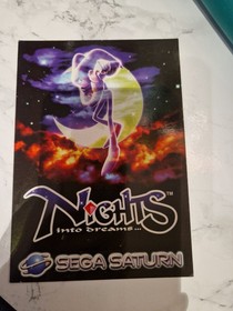 Sega Saturn Nights into dreams postcard Unposted New