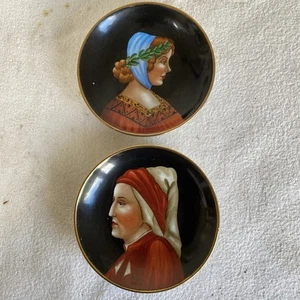 Vintage Guiseppe Chiurato Hand Painted Portrait Plates - Picture 1 of 4