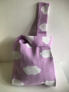 NWOT Crochet Cloud & Sky Printed Two Strap Shopper Handbag Bag Purse Size Small - Picture 1 of 7