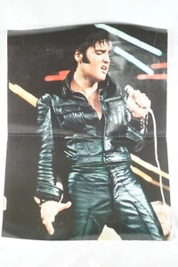 Elvis Presley Pinup Poster Original 16x22 doppelseitig ELVIS LIVE Poster - Bild 1 von 6