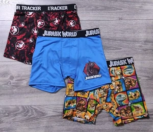 Jurassic Park Underwear Boys Medium 8 Jurassic World Athletic Boxer Briefs Kids - Picture 1 of 5