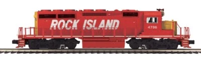 MTH PREMIER ROCK ISLAND SD40-2 DIESEL ENGINE PROTOSOUND 3.0! 20-21319-1 O SCALE - Image 1 of 2