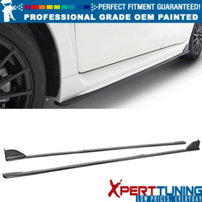 Fits 15-21 Subaru WRX STI Style Painted Color 4PCS PP Side Skirts Foto 1 de 4