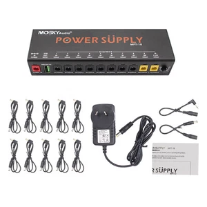 Guitar Pedal Power Supply 10 Isolated DC Output for 9/12/18V Bass Effect Pedal - Picture 1 of 11