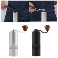 Manual Coffee Hand Grinder Machine Stainless Steel Burr Mill Compact Durable
