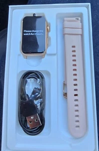 Smart Watch, Health Fitness Tracker 24/7 Heart Rate, BP, O2 Monitor, Waterproof - Picture 1 of 8