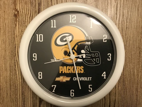 Chevrolet Green Bay packers Football wall clock Cover