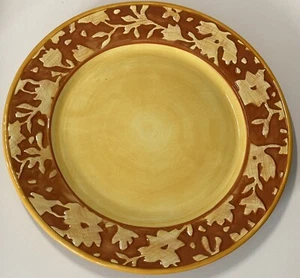 Fitz & Floyd Del Vino Flowers Handcrafted 10-3/4” Dinner Plate Excel. Used Cond - Picture 1 of 3