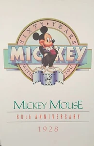 "Mickey Mouse 60th Anniversary" offset litho poster - Picture 1 of 1