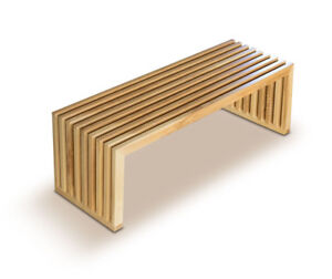 Solide Eichenbank Moderne Banc Bois Chêne Banc en Bois Banque Eiche. L 122 CM